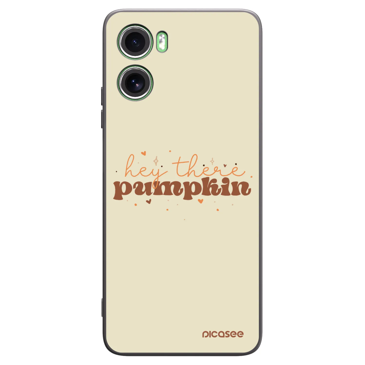 Picasee silikonowe czarne etui na Motorola Moto G06 - Hey there pumpkin