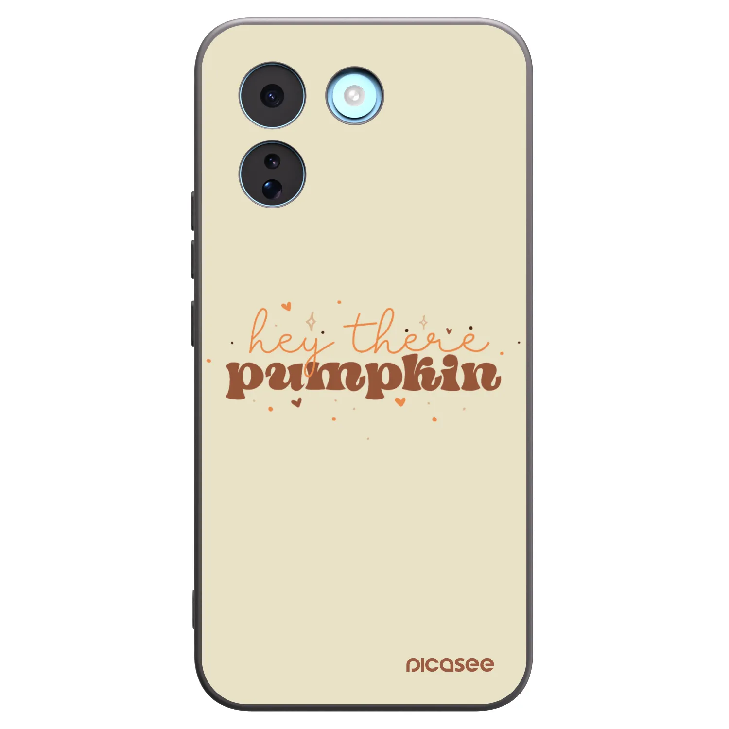 Picasee silikonowe czarne etui na Xiaomi Redmi Note 17 Pro MAX 5G - Hey there pumpkin