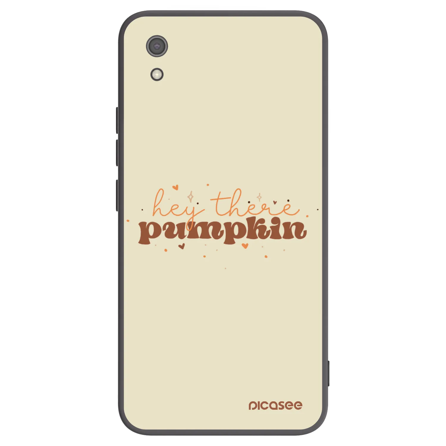 Picasee silikonowe czarne etui na Xiaomi Redmi 7A - Hey there pumpkin
