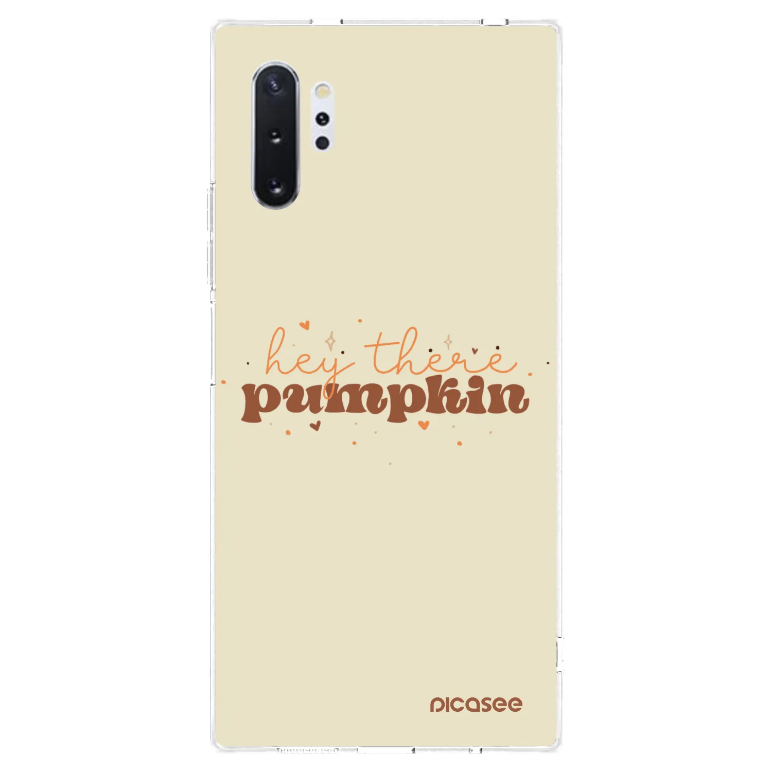 Picasee silikonowe przeźroczyste etui na Samsung Galaxy Note 10+ N975F - Hey there pumpkin