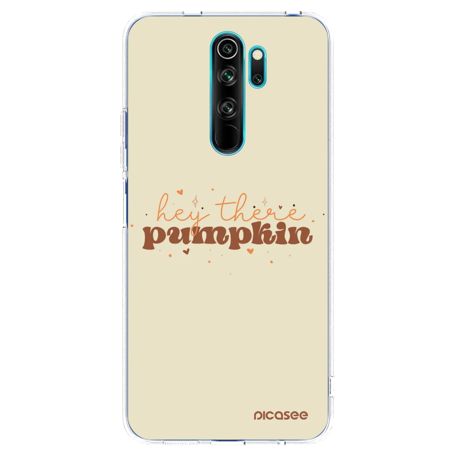 Picasee silikonowe przeźroczyste etui na Xiaomi Redmi Note 8 Pro - Hey there pumpkin