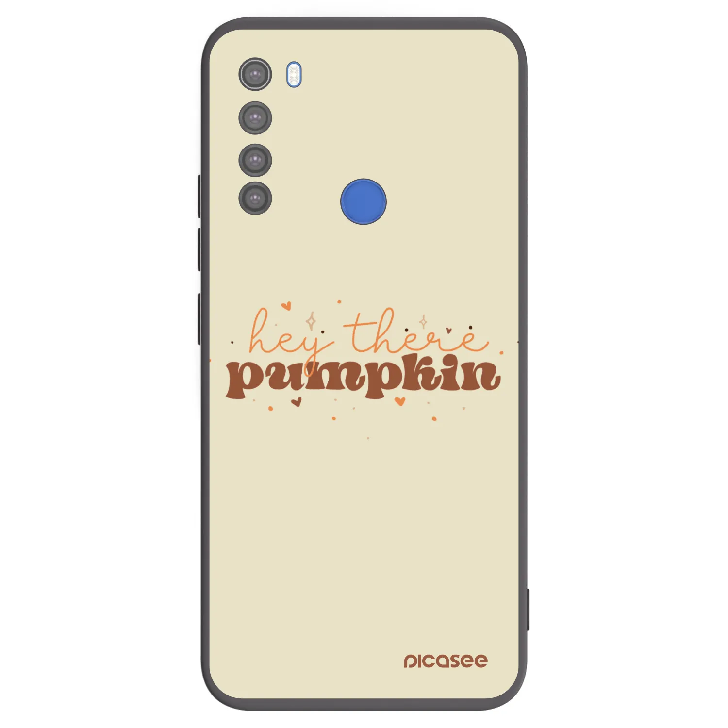 Picasee silikonowe czarne etui na Xiaomi Redmi Note 8T - Hey there pumpkin