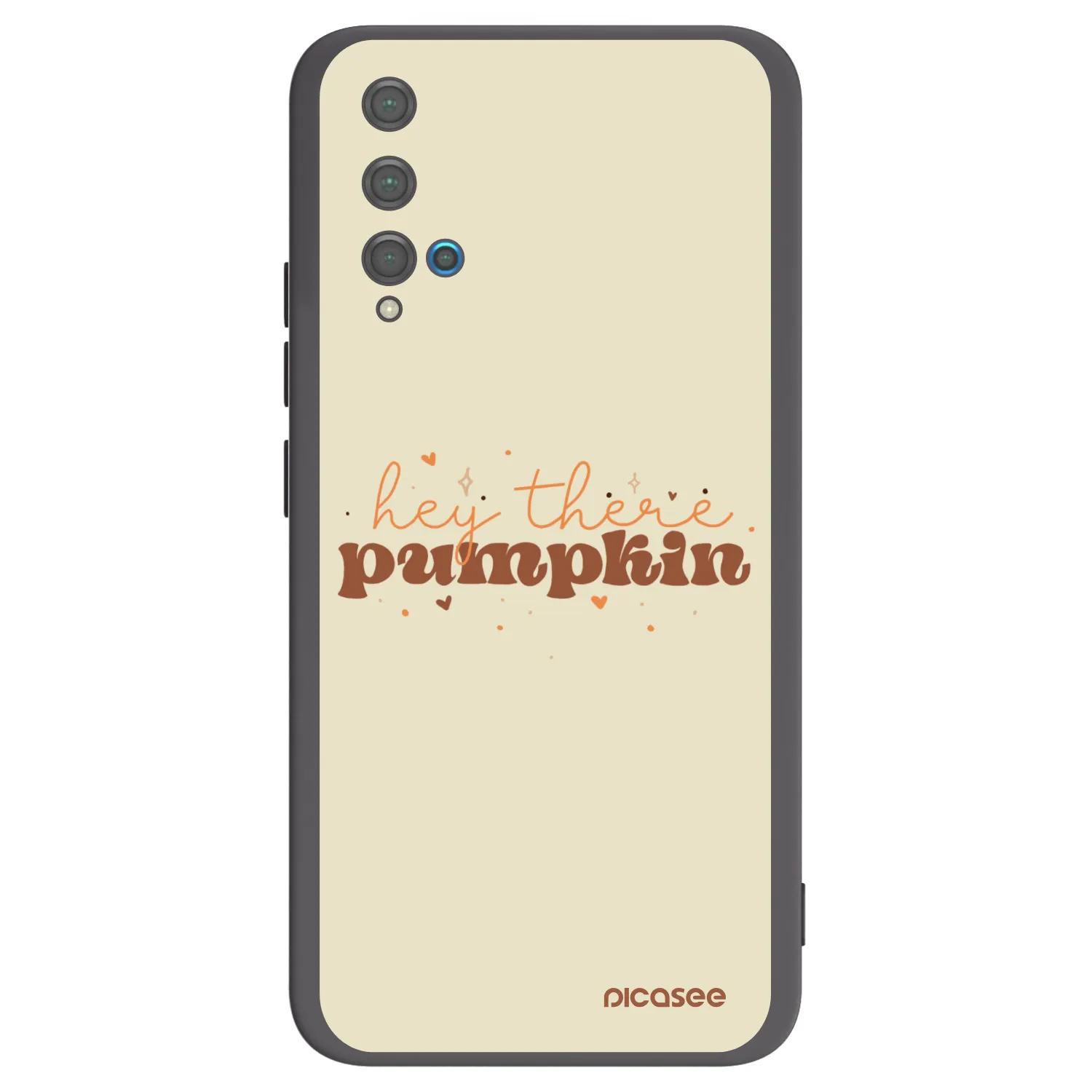 Picasee silikonowe czarne etui na Huawei Nova 5T - Hey there pumpkin