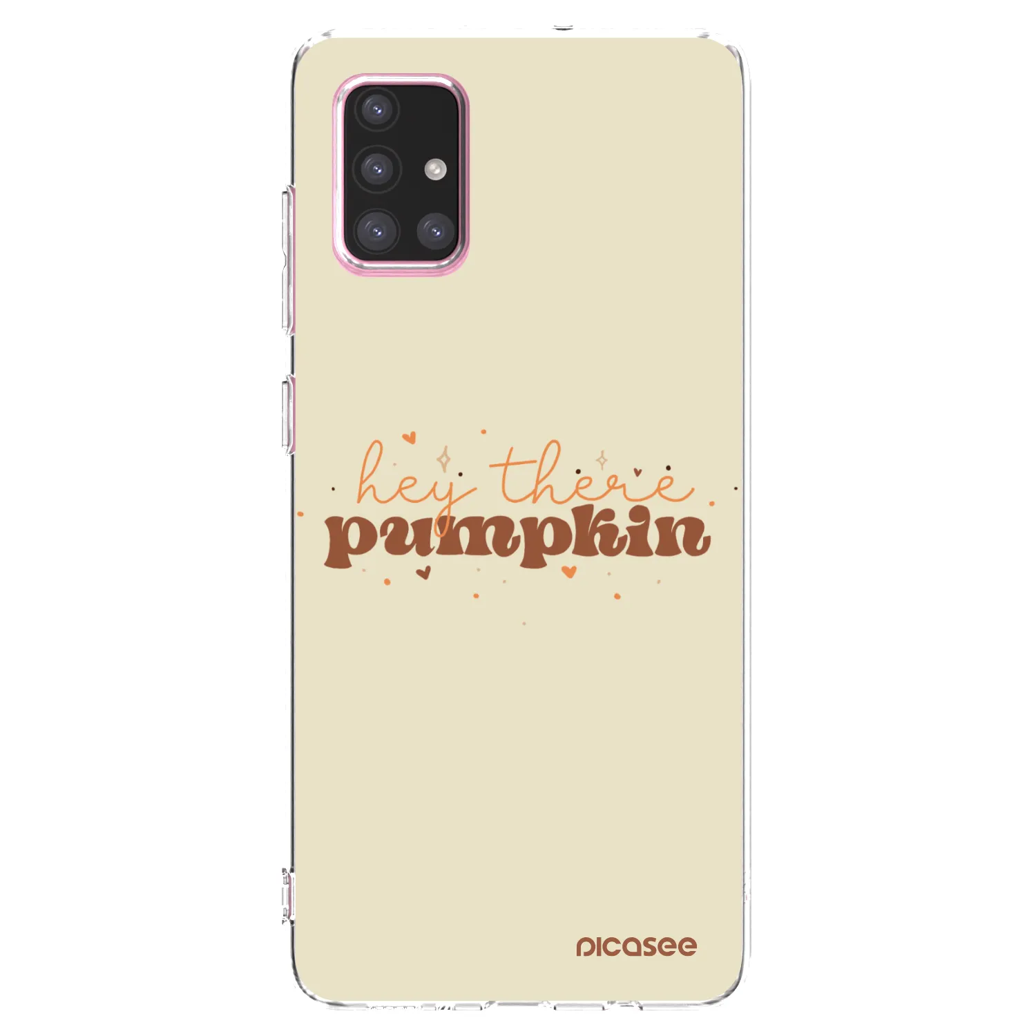 Picasee silikonowe przeźroczyste etui na Samsung Galaxy A71 A715F - Hey there pumpkin