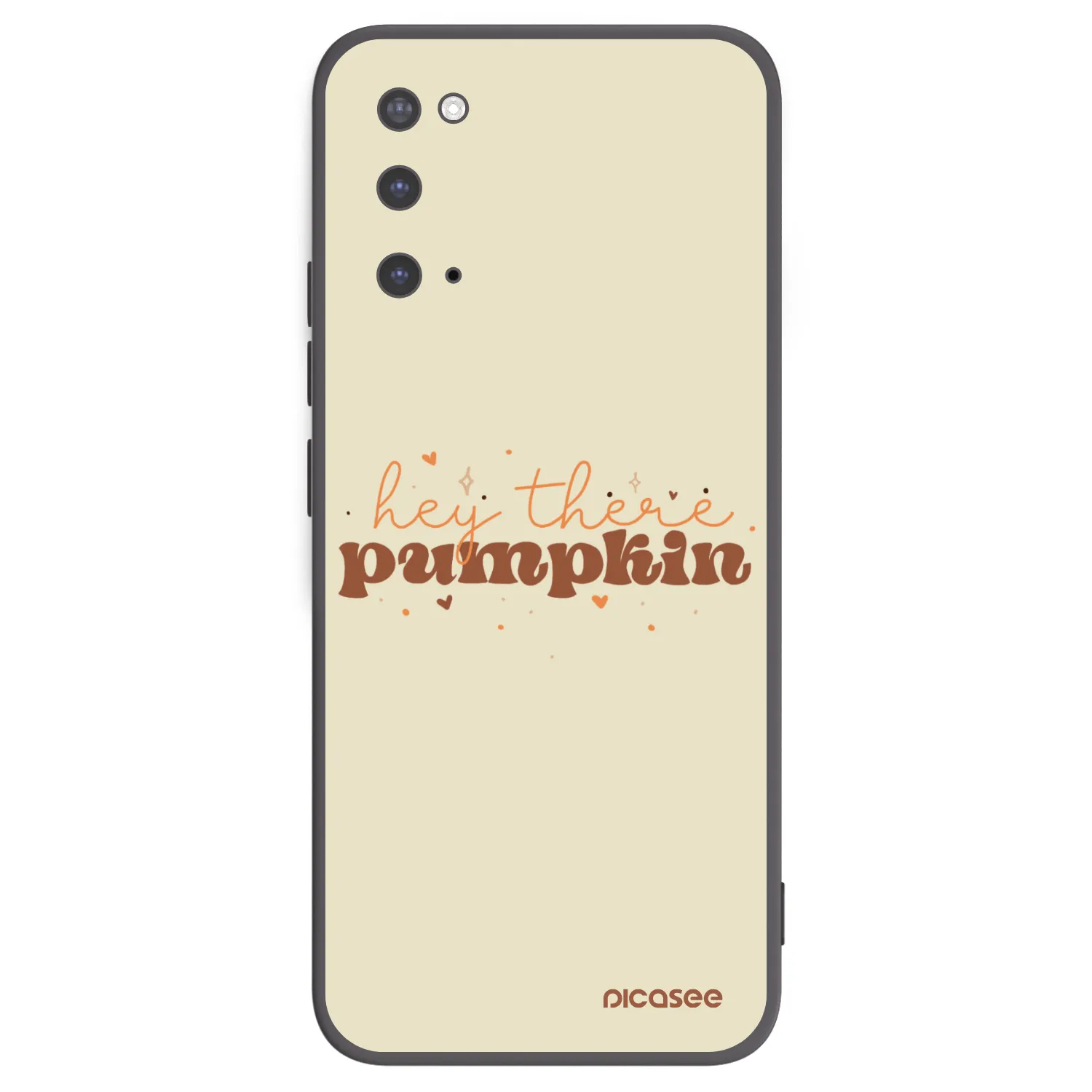 Picasee silikonowe czarne etui na Samsung Galaxy S20 G980F - Hey there pumpkin