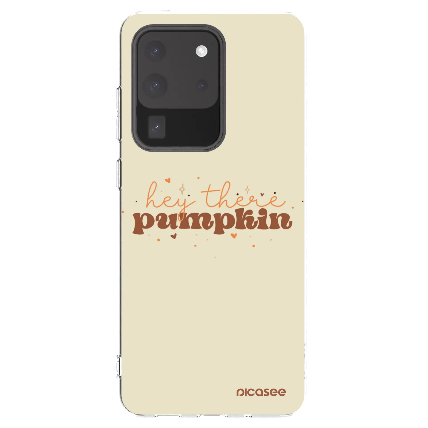 Picasee silikonowe przeźroczyste etui na Samsung Galaxy S20 Ultra 5G G988F - Hey there pumpkin
