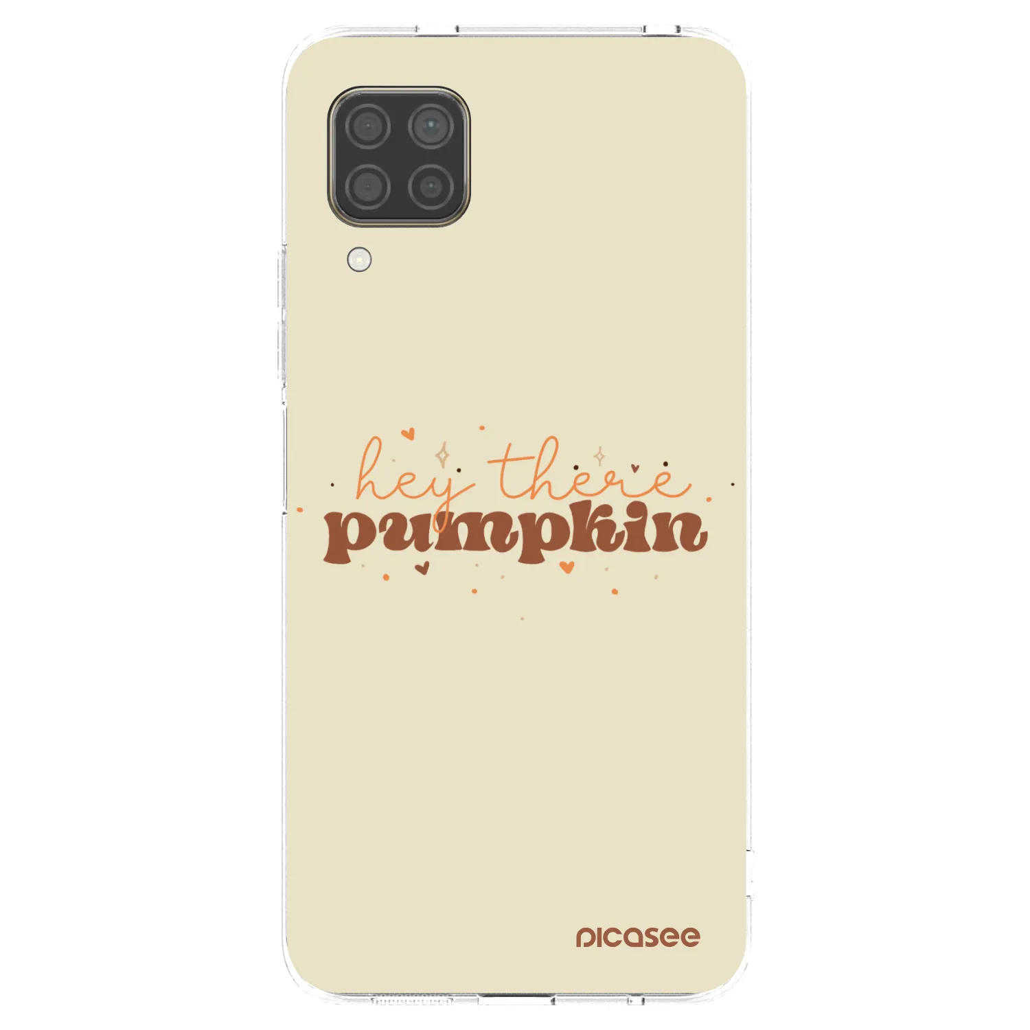 Picasee silikonowe przeźroczyste etui na Huawei P40 Lite - Hey there pumpkin