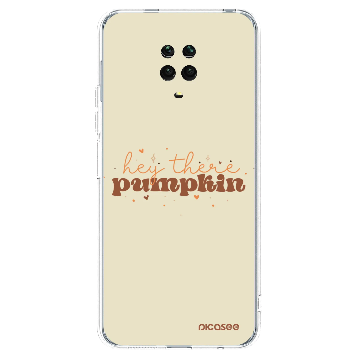 Picasee silikonowe przeźroczyste etui na Xiaomi Redmi Note 9S - Hey there pumpkin