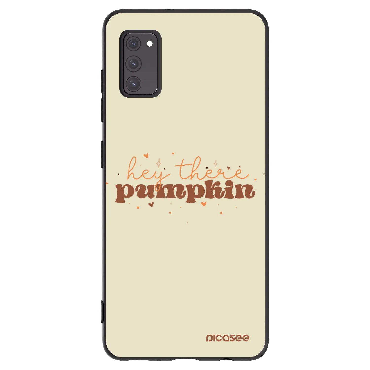 Picasee silikonowe czarne etui na Samsung Galaxy A41 A415F - Hey there pumpkin