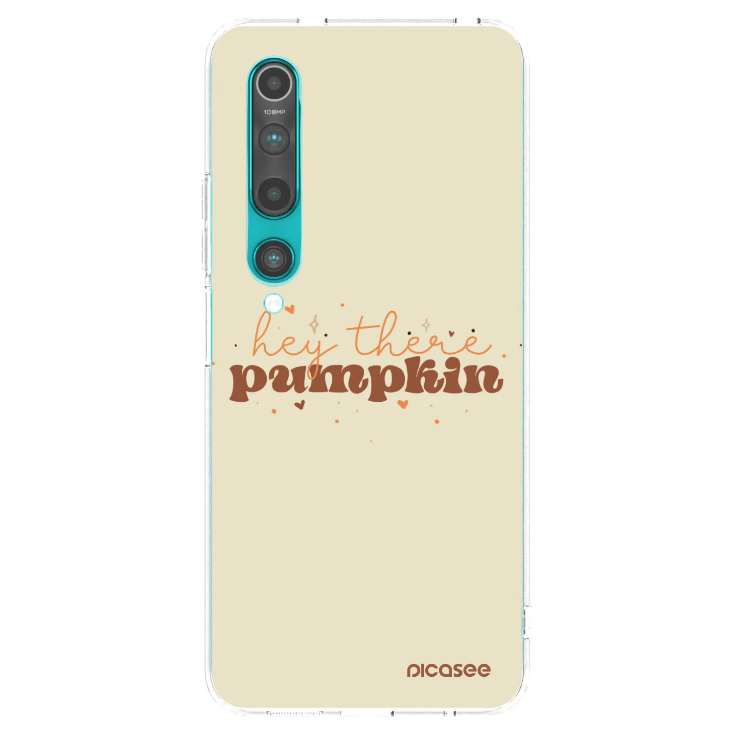 Picasee silikonowe przeźroczyste etui na Xiaomi Mi 10 - Hey there pumpkin