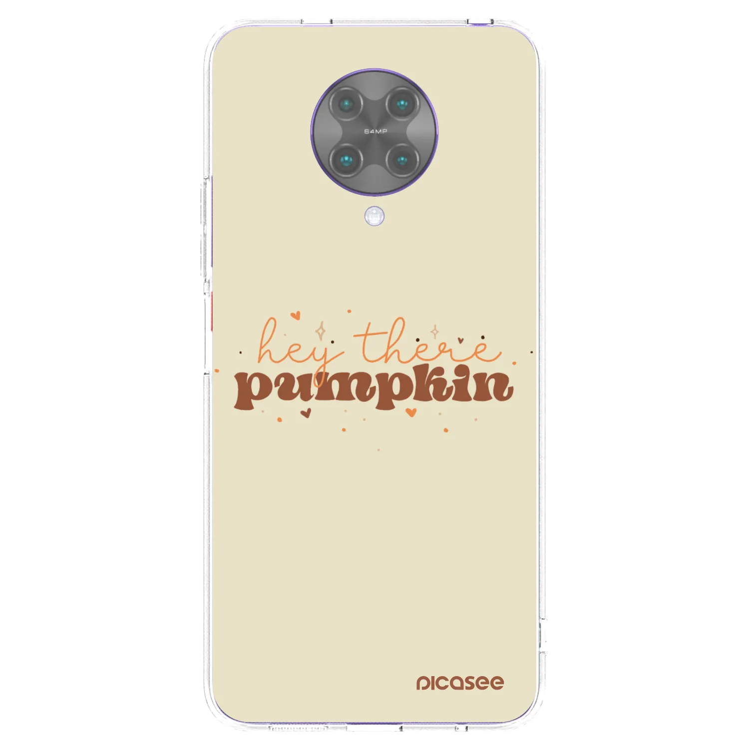 Picasee silikonowe przeźroczyste etui na Xiaomi Poco F2 Pro - Hey there pumpkin