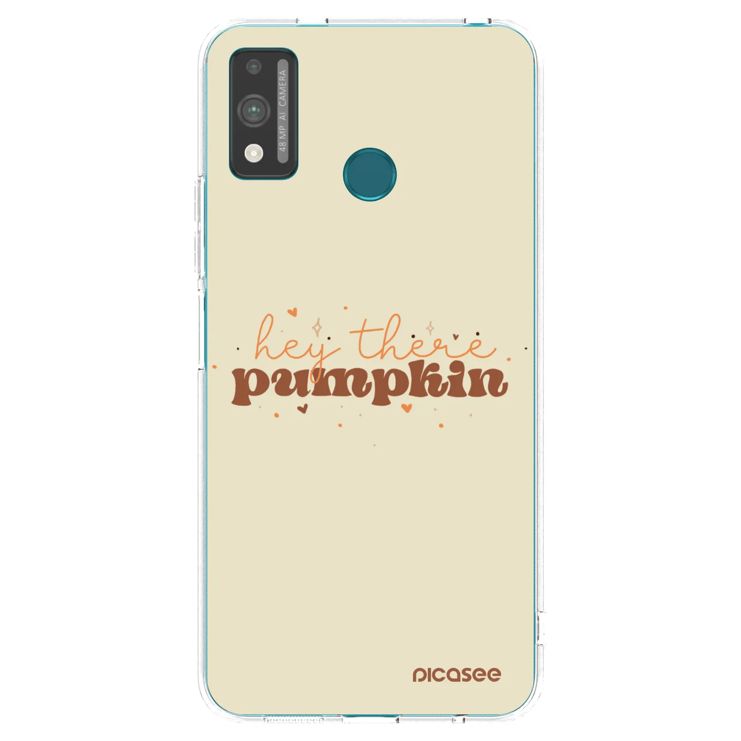 Picasee silikonowe przeźroczyste etui na Honor 9X Lite - Hey there pumpkin
