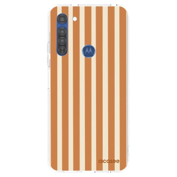Etui na Motorola Moto G8 - Orange lines