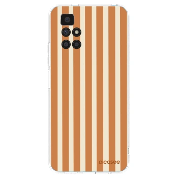 Picasee silikonowe przeźroczyste etui na Xiaomi Redmi 10 (2022) - Orange lines