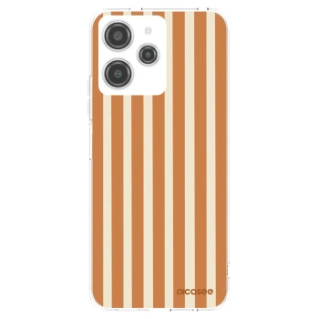 Picasee silikonowe przeźroczyste etui na Xiaomi Redmi 12 4G - Orange lines