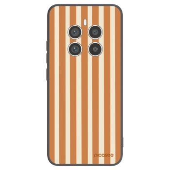 Picasee silikonowe czarne etui na Realme 12 Pro 5G - Orange lines