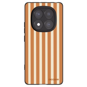 Picasee silikonowe czarne etui na Xiaomi Redmi Note 14 Pro+ 5G - Orange lines