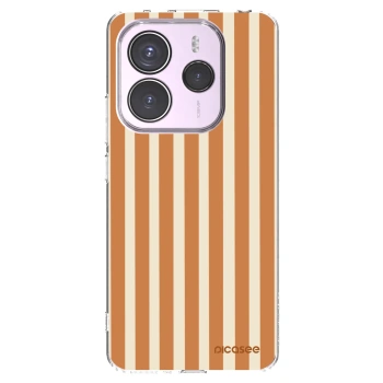 Picasee silikonowe przeźroczyste etui na Xiaomi Redmi Note 14 5G - Orange lines