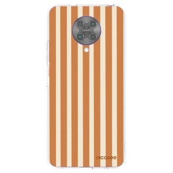 Picasee silikonowe przeźroczyste etui na Xiaomi Poco F2 Pro - Orange lines