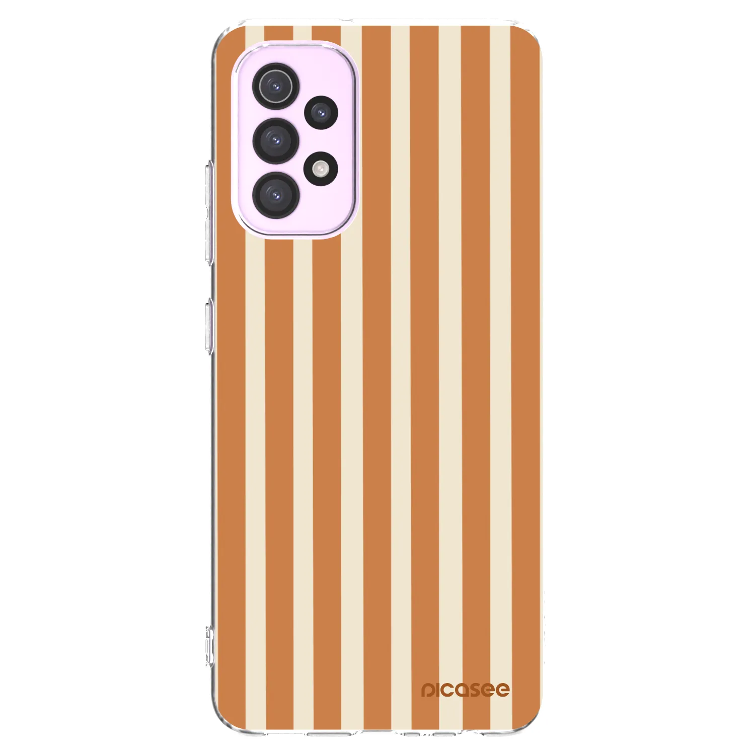 Picasee silikonowe przeźroczyste etui na Samsung Galaxy A32 5G A326B - Orange lines
