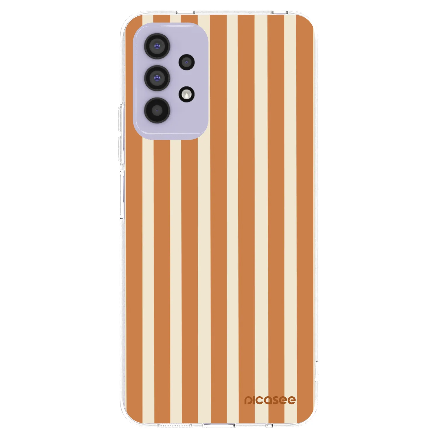 Picasee silikonowe przeźroczyste etui na Samsung Galaxy A32 4G SM-A325F - Orange lines