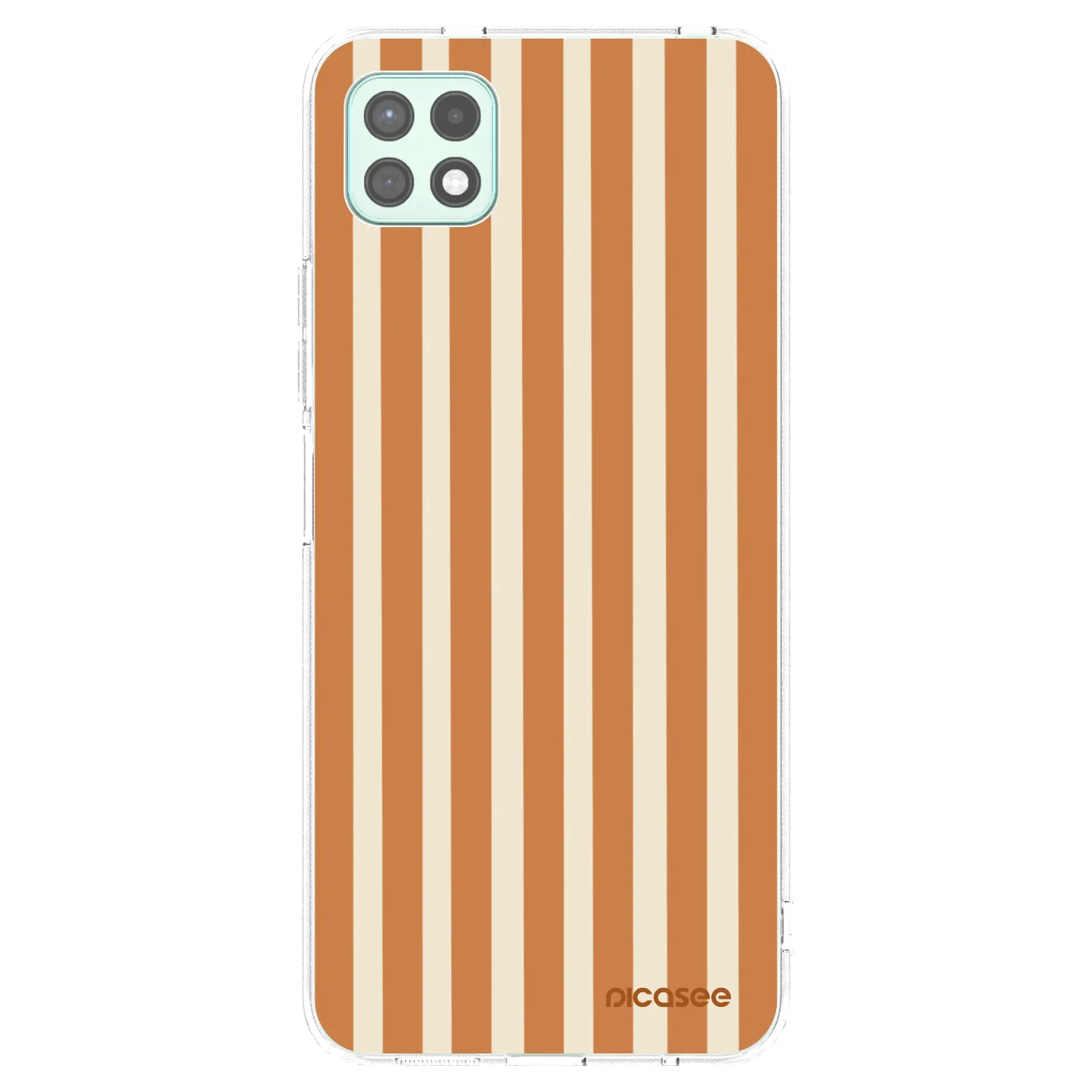 Picasee silikonowe przeźroczyste etui na Samsung Galaxy A22 A226B 5G - Orange lines