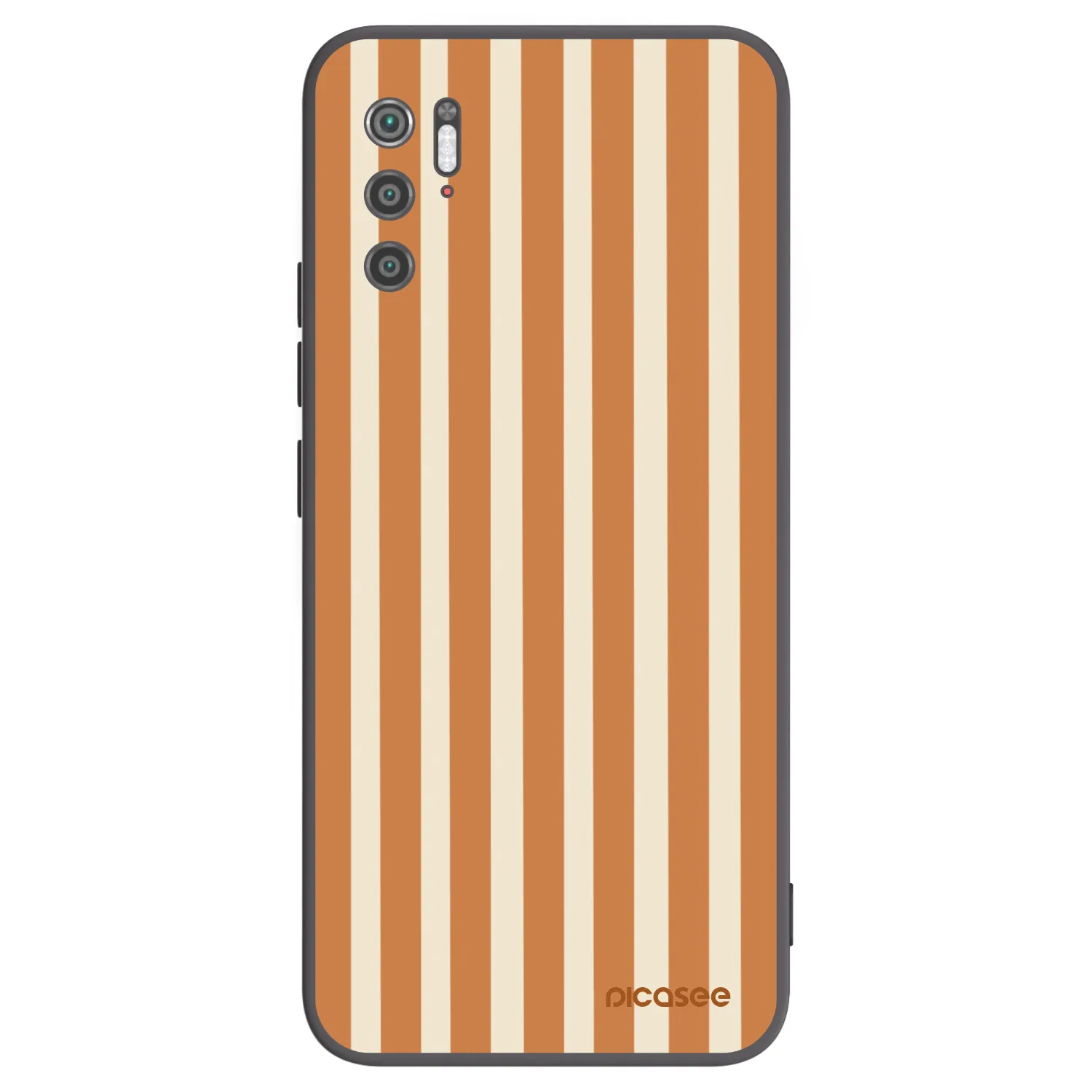 Picasee silikonowe czarne etui na Xiaomi Poco M3 Pro 5G - Orange lines
