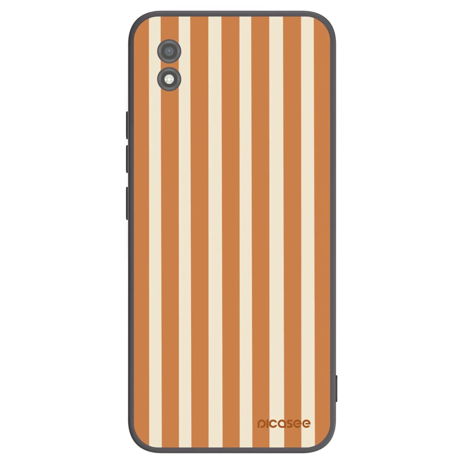 Picasee silikonowe czarne etui na Realme C11 (2021) - Orange lines