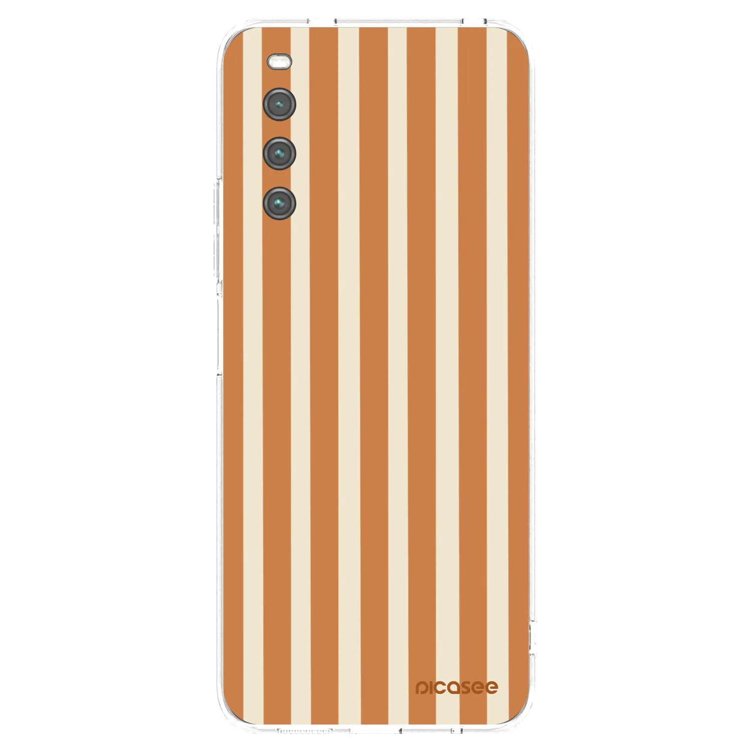 Picasee silikonowe przeźroczyste etui na Sony Xperia 10 IV 5G - Orange lines