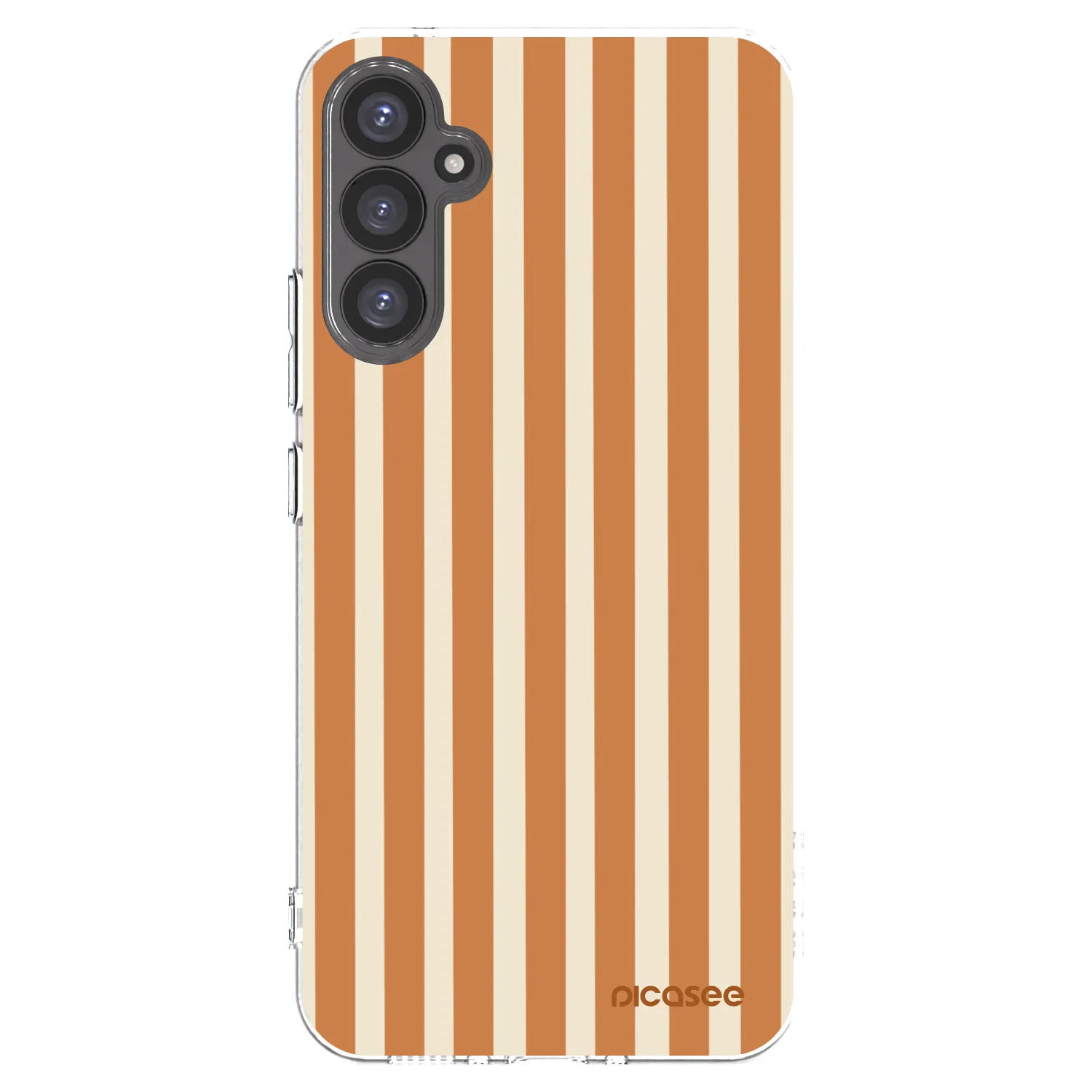 Picasee silikonowe przeźroczyste etui na Samsung Galaxy A34 5G A346B - Orange lines