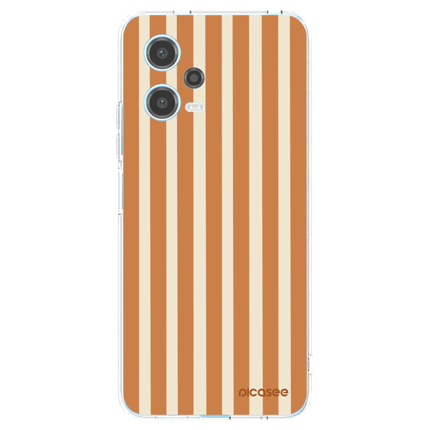 Picasee silikonowe przeźroczyste etui na Xiaomi Redmi Note 12 5G - Orange lines