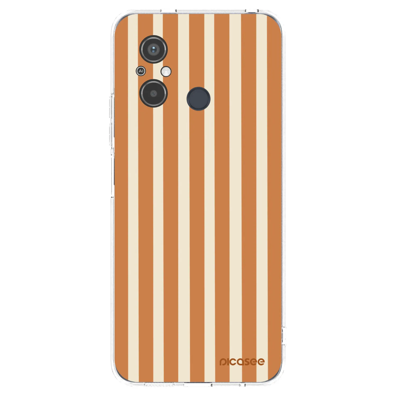 Picasee silikonowe przeźroczyste etui na Xiaomi Redmi 12C - Orange lines