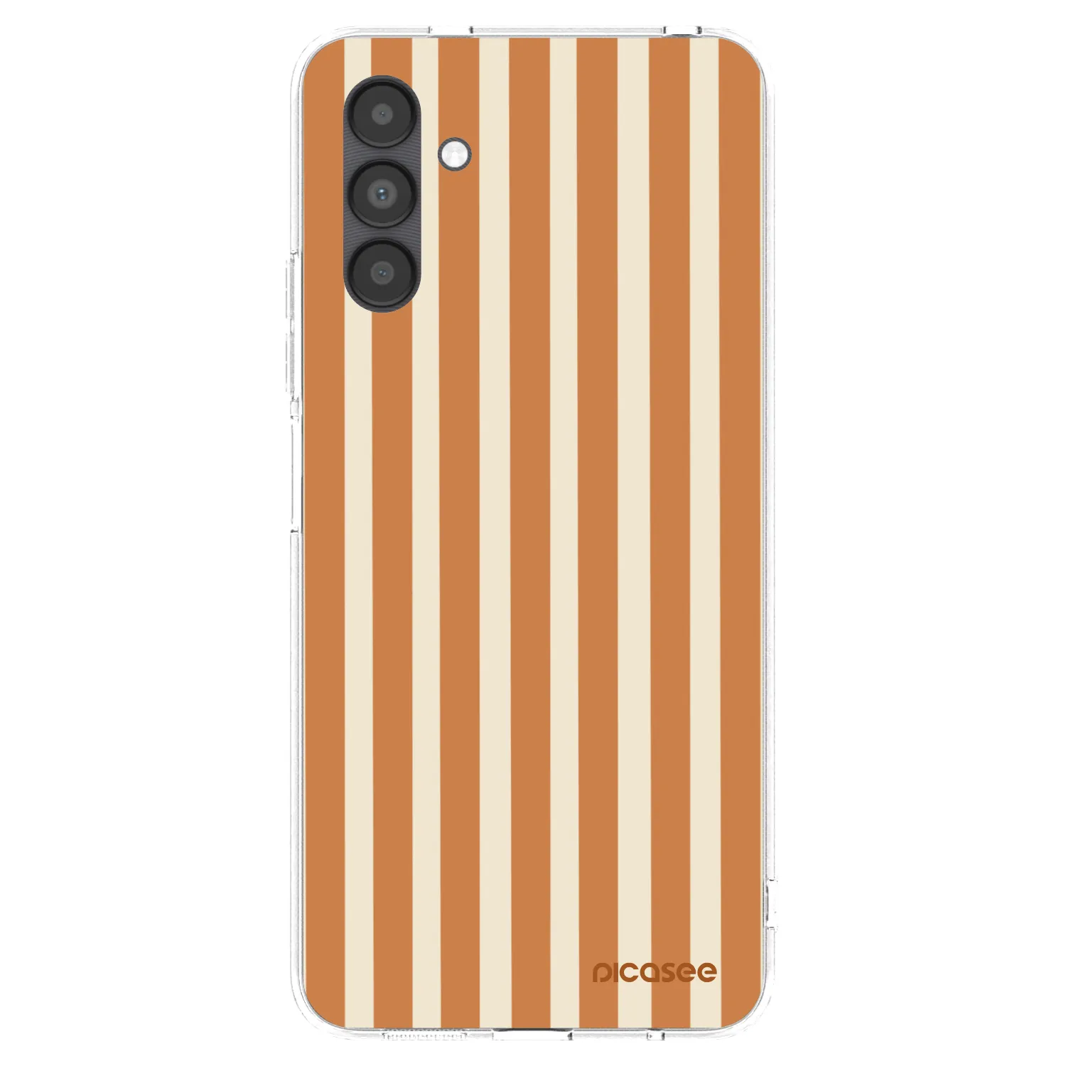 Picasee silikonowe przeźroczyste etui na Samsung Galaxy A04s A047F - Orange lines