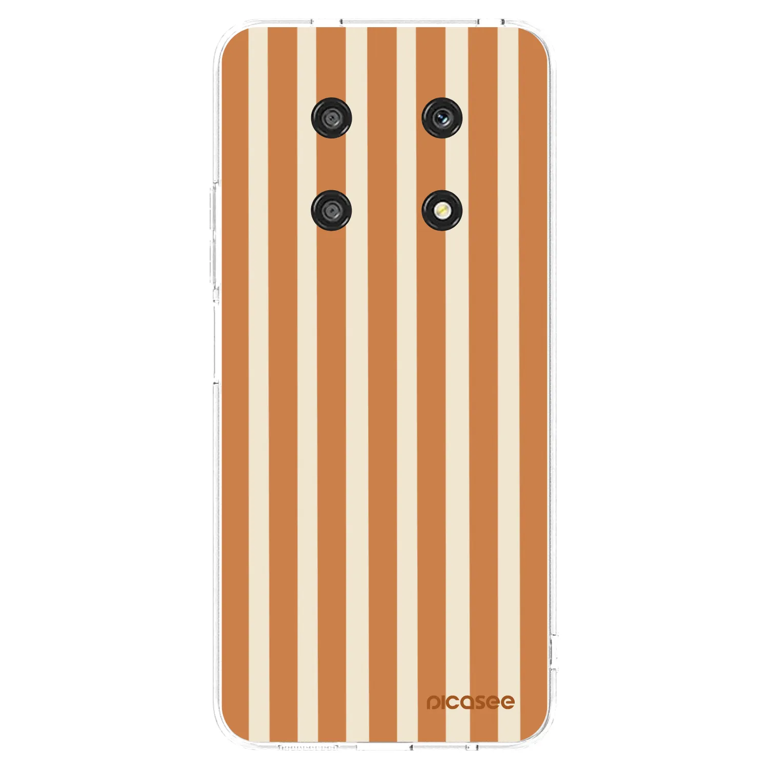 Picasee silikonowe przeźroczyste etui na Honor Magic4 Lite 5G - Orange lines