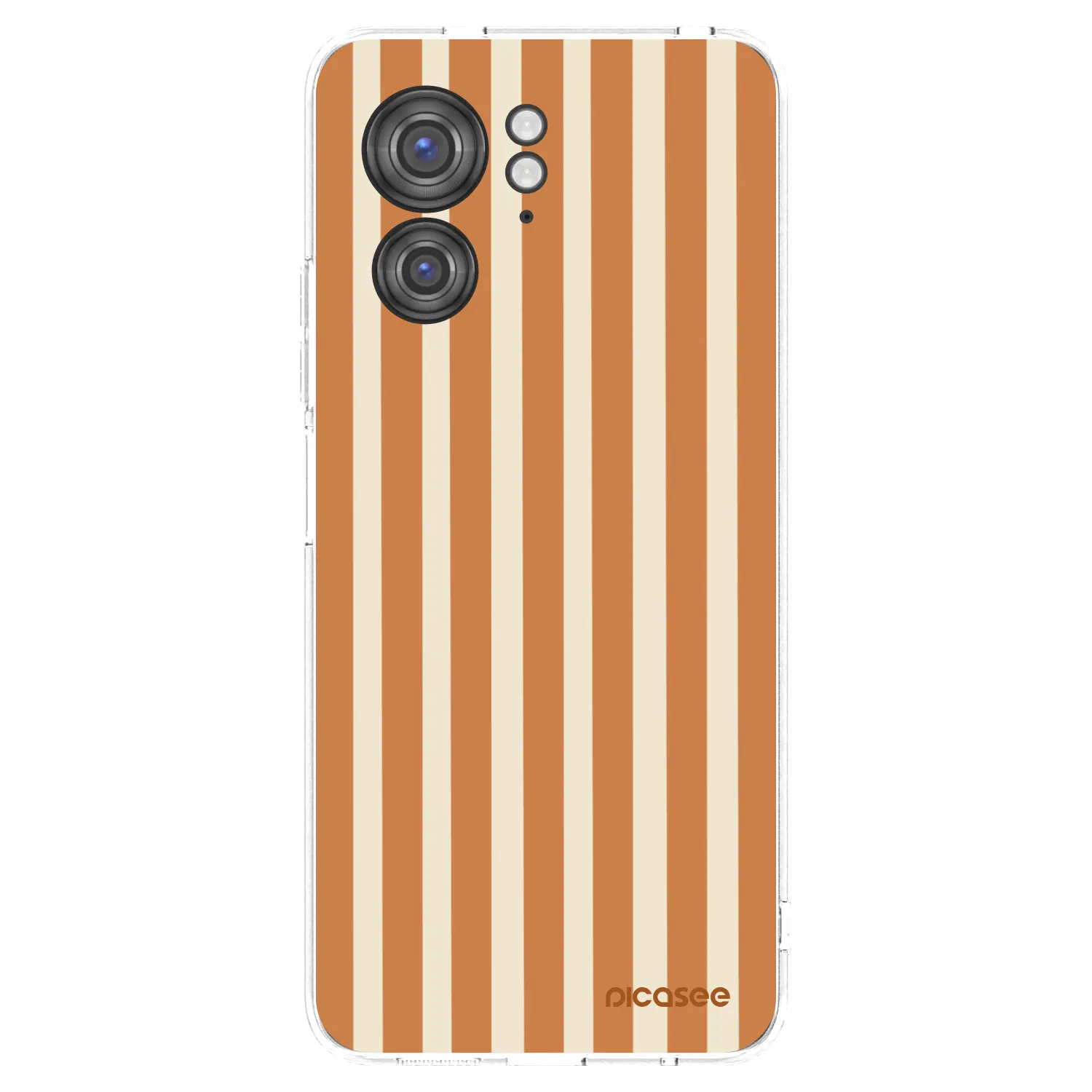 Picasee silikonowe przeźroczyste etui na Motorola Edge 40 - Orange lines