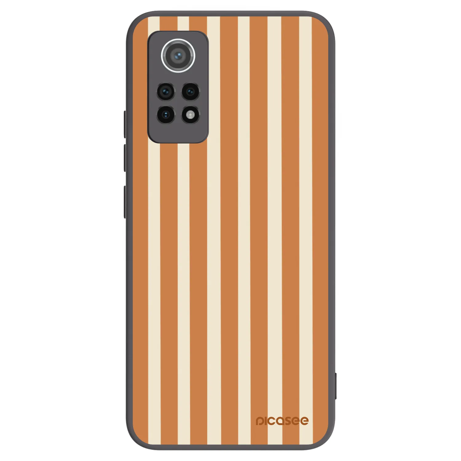 Picasee silikonowe czarne etui na Xiaomi Redmi Note 12 Pro 4G - Orange lines