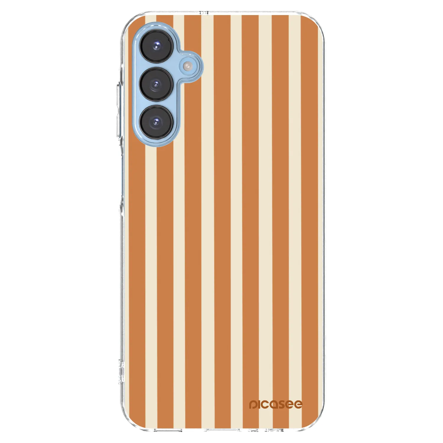 Picasee silikonowe przeźroczyste etui na Samsung Galaxy A15 A156B 5G - Orange lines
