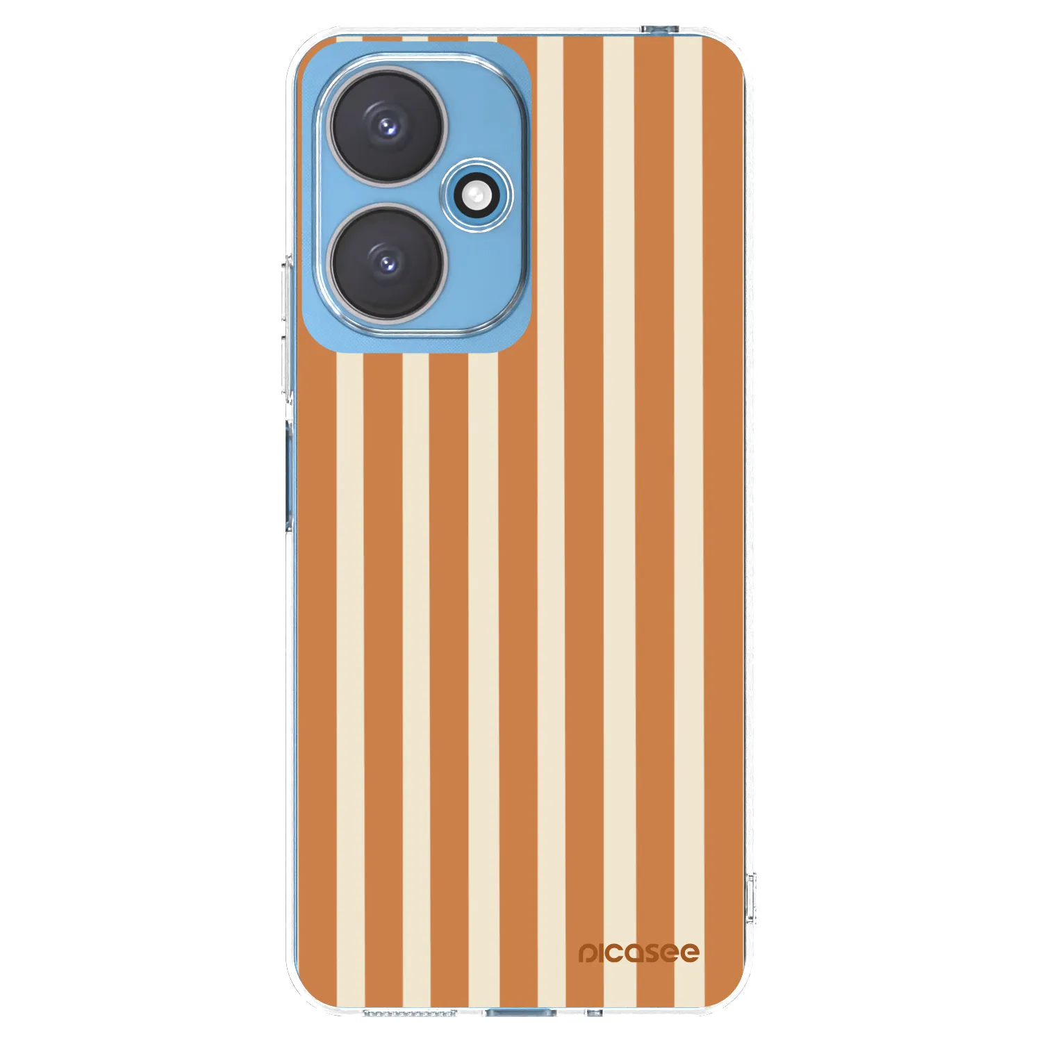 Picasee silikonowe przeźroczyste etui na Xiaomi Redmi 13C 5G - Orange lines