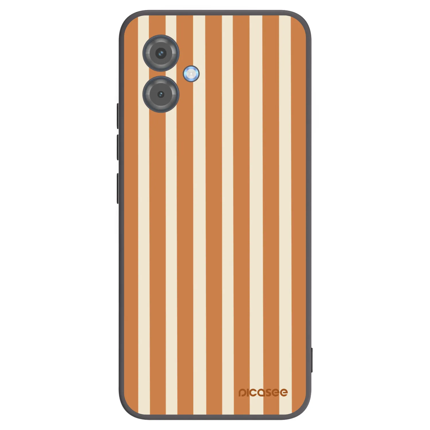 Picasee silikonowe czarne etui na Motorola Moto G14 - Orange lines
