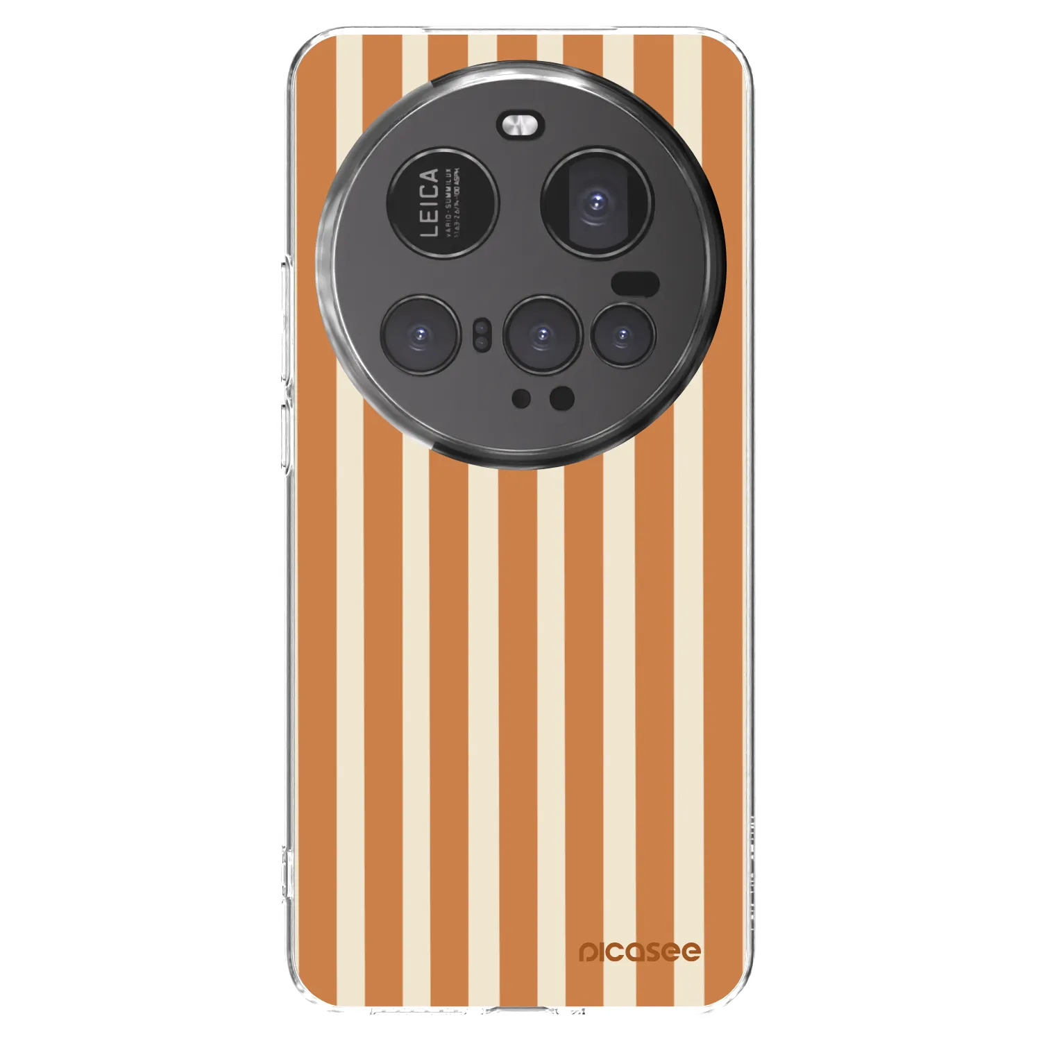 Picasee silikonowe przeźroczyste etui na Xiaomi 15 Ultra - Orange lines