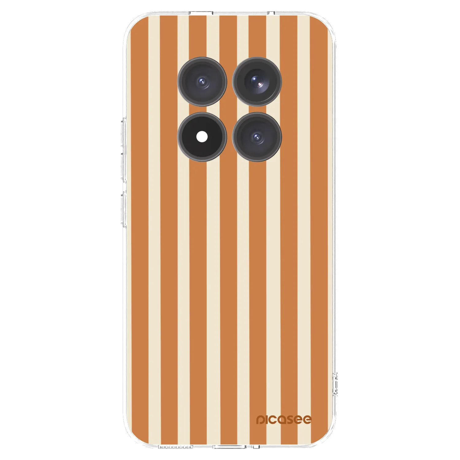 Picasee silikonowe przeźroczyste etui na Xiaomi Redmi Note 15 Pro+ - Orange lines