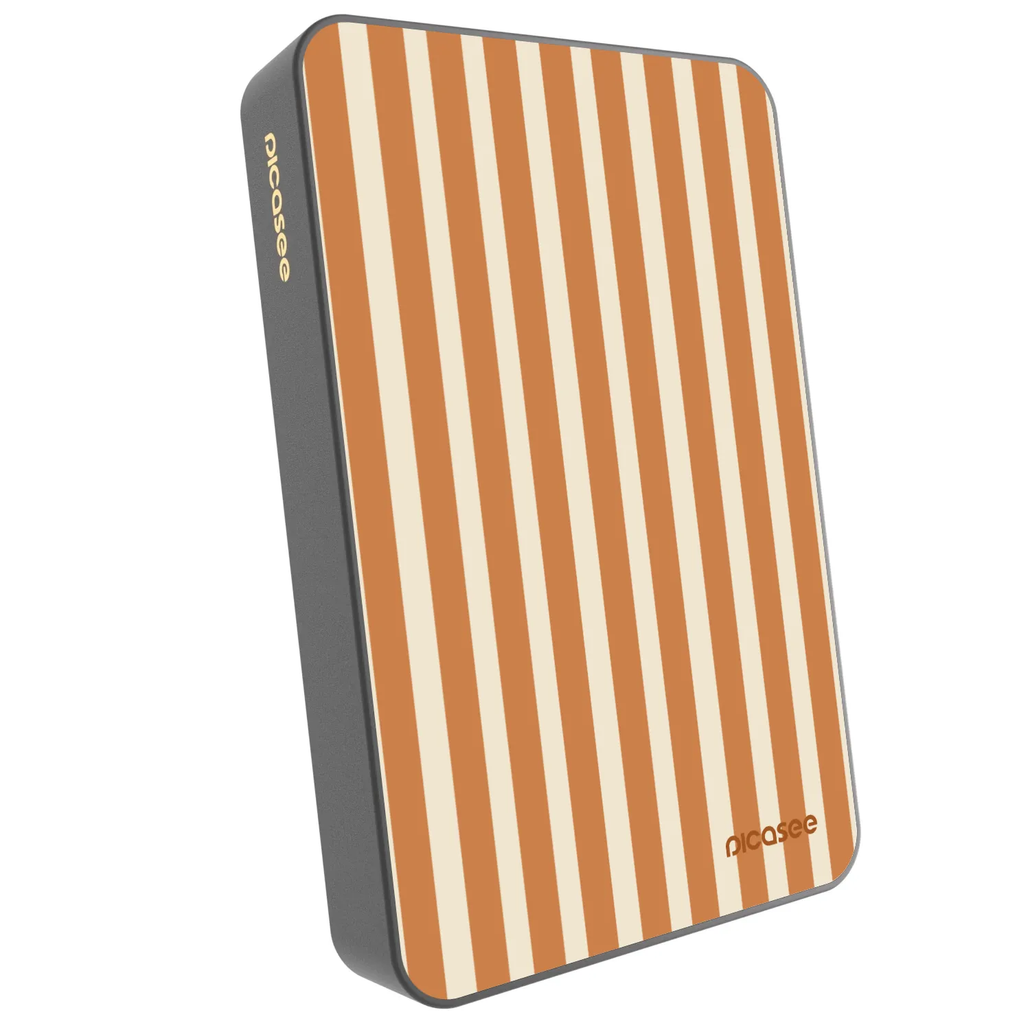 Picasee Powerbank z MagSafe 10 000 mAh Szary - Orange lines