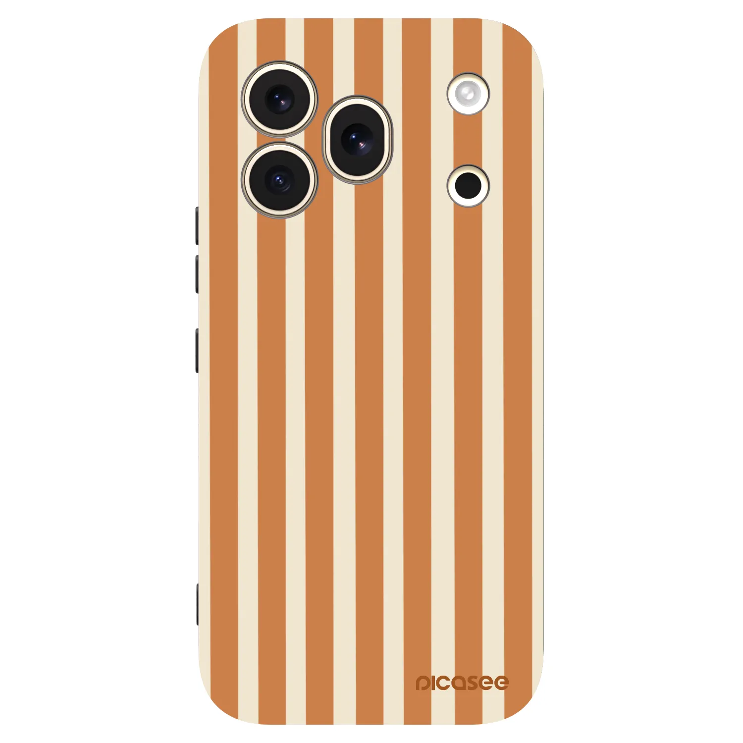 Picasee silikonowe czarne etui na Honor 600 Pro - Orange lines