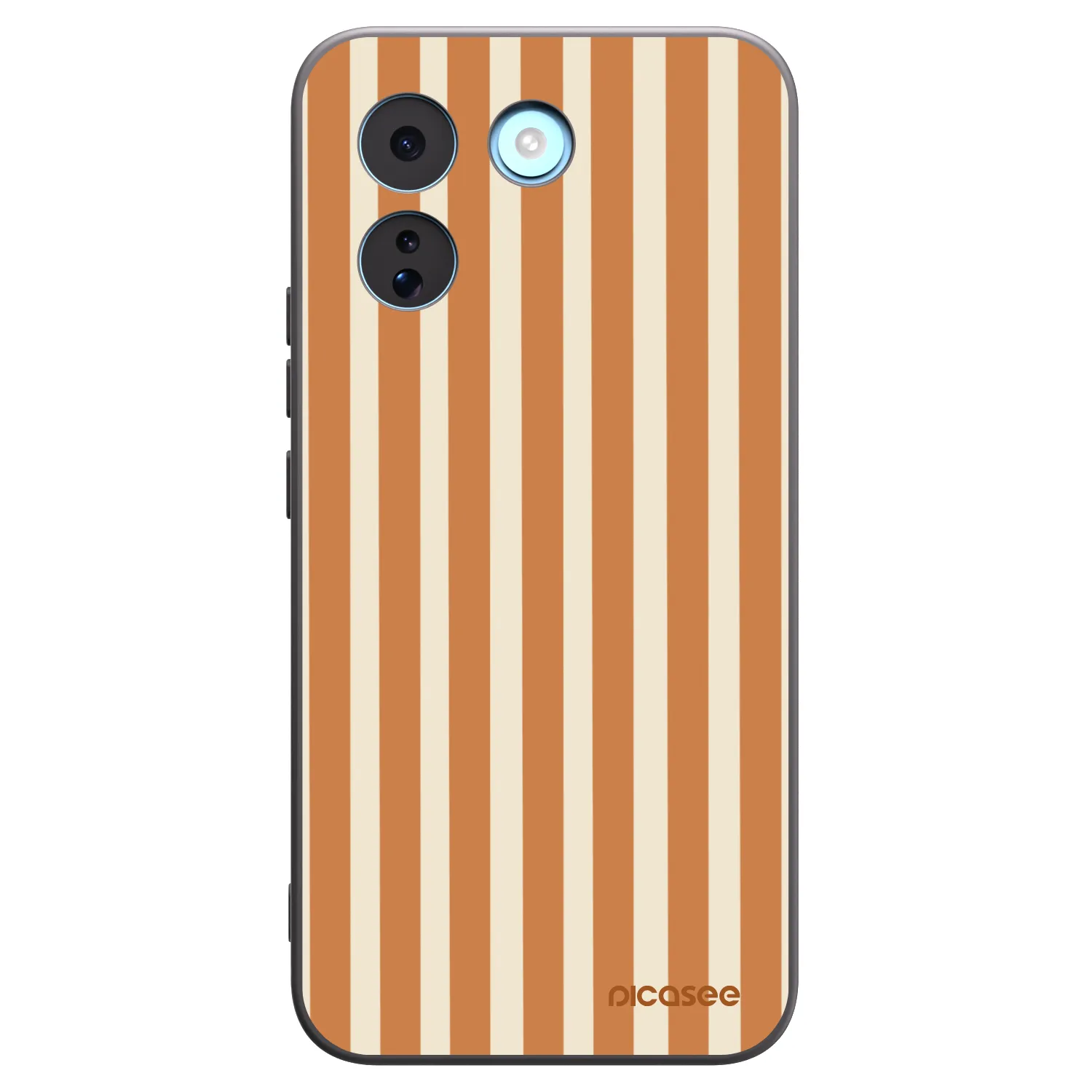 Picasee silikonowe czarne etui na Xiaomi Redmi Note 17 Pro MAX 5G - Orange lines
