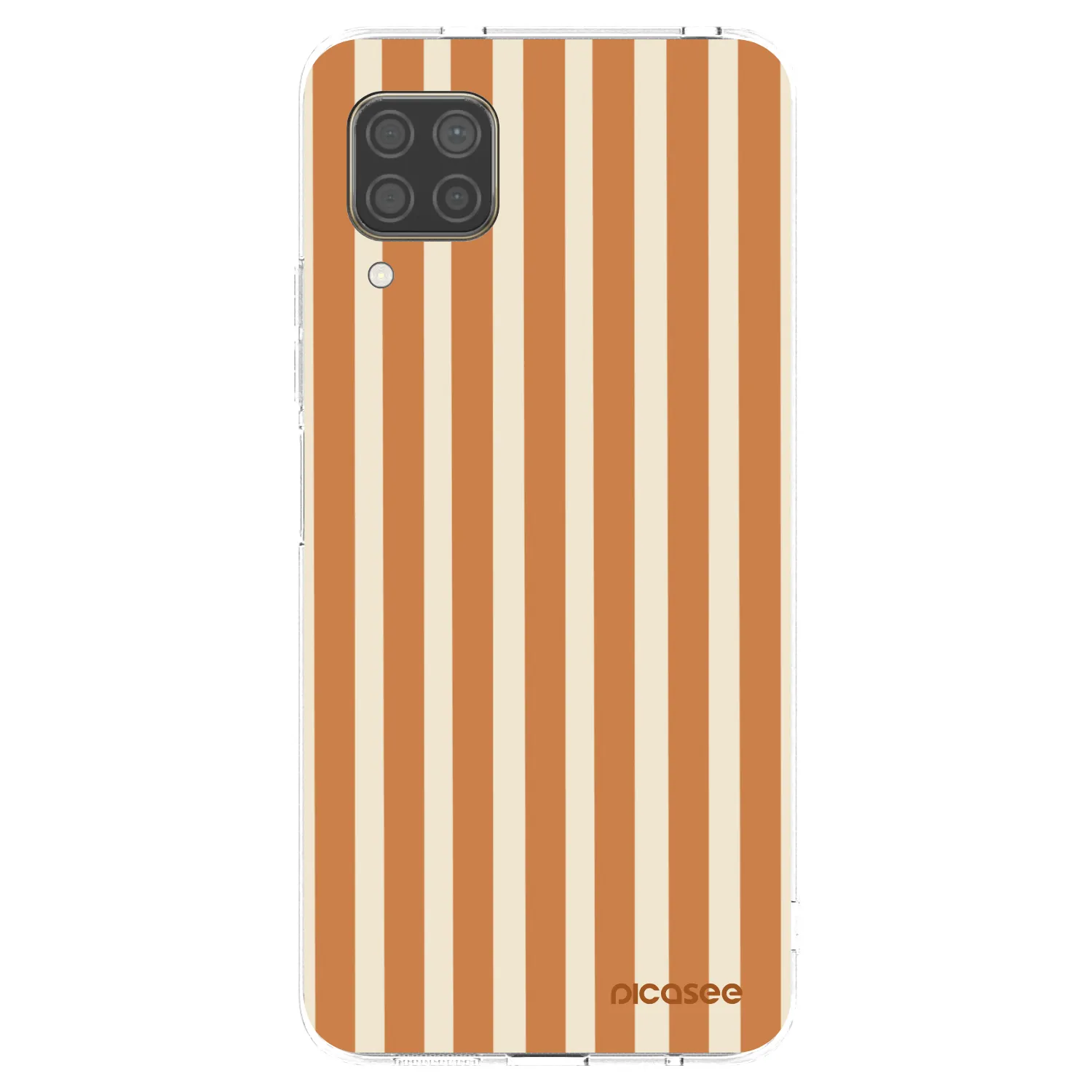 Picasee silikonowe przeźroczyste etui na Huawei P40 Lite - Orange lines