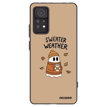Picasee silikonowe czarne etui na Xiaomi Redmi Note 11 Pro 5G - Sweater ghost