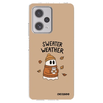 Picasee silikonowe przeźroczyste etui na Xiaomi Redmi Note 12 Pro+ 5G - Sweater ghost