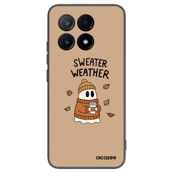 Picasee silikonowe czarne etui na Xiaomi Poco X6 Pro - Sweater ghost