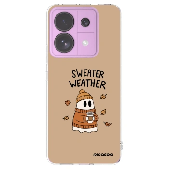 Picasee silikonowe przeźroczyste etui na Xiaomi Redmi Note 13 Pro 5G - Sweater ghost