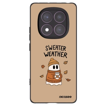 Picasee silikonowe czarne etui na Xiaomi Redmi Note 14 Pro 4G - Sweater ghost
